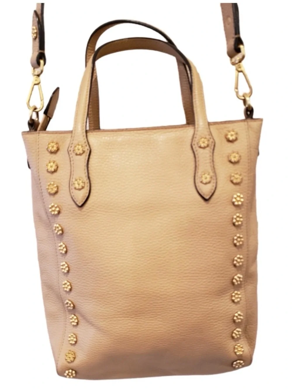 Annabel Ingall Daisy Leather Studded Crossbody Tote